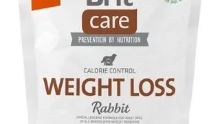 BRIT Care Hypoallergenic Weight Loss 1 kg Hrana uscata caini supraponderabili, cu iepure si orez