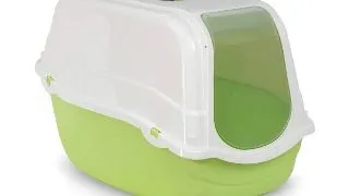 Toaleta pentru pisici Croci Romeo, Cu filtru, verde
