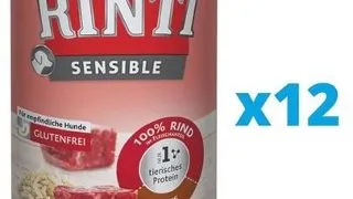 RINTI Sensible vita cu orez, pentru caini sensibili 12 x 400 g hrana umeda