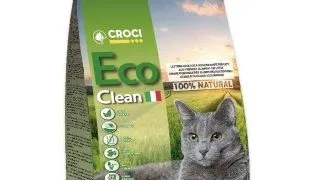 Asternut igienic vegetal pentru pisici Croci Eco Clean, 6L