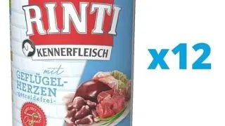 RINTI Kennerfleisch Poultry Hearts hrana umeda 12 x 800 g pentru caini, cu inimi de pasare
