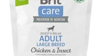 BRIT Care Dog Sustainable Adult Large Breed Chicken & Insect hrana caini talie mare 1 kg pui si insecte