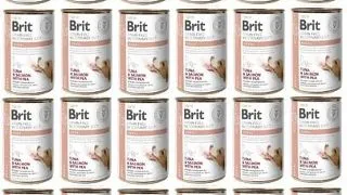 BRIT Veterinary Diet Renal Tuna&Salmon&Pea afectiuni renale 24x400 g hrana dietetica pentru caini