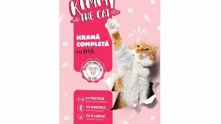 Hrana umeda pentru pisici Kimmy, vita, 415g
