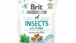 BRIT Care Dog Crunchy Cracker Insect&Tuna Recompense pentru caini, cu insecte si ton 200 g