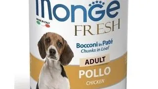 MONGE Fresh Hrana umeda pentru caini, cu bucati de pui, 400g