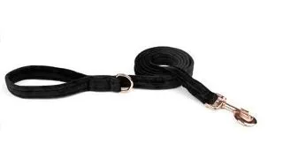 ESME FOR DOG Lesa din catifea pentru caini onyx 150cm / 2,5cm