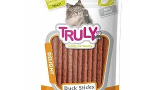 Recompense pentru pisici Truly, Sticks, rata, 50g