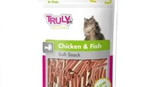 Recompense pentru pisici Truly, soft snacks cu pui si peste, 50g