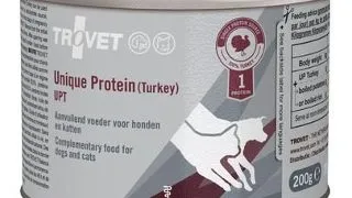 TROVET Unique Protein Turkey UPT 200 g monoproteina, caini si pisici