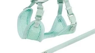 TRIXIE Junior Ham pentru catelusi, cu lesa 26–34 cm/10 mm, 2.00 m, culoare menta