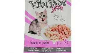 Hrana umeda pentru pisici Croci Vibrisse, Kitten, Ton si pui in aspic, 18 x 70g