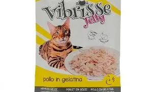 Hrana umeda pentru pisici Croci Vibrisse, Pui in aspic, 18 x 70g