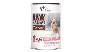 VETEXPERT Raw Paleo Pork Adult Can Hrana umeda caini, cu porc 400g