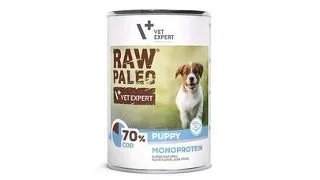 VETEXPERT Raw Paleo Cod Puppy Can Hrana umeda catei, cu cod 400g