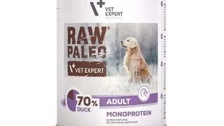 VETEXPERT Raw Paleo Duck Adult Can 800g Conserva hrana caine, cu rata