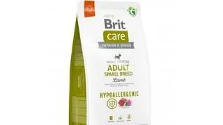 BRIT CARE Hypoallergenic Adult Small Breed Lamb 7kg Hrana uscata caini adulti talie mica, cu miel