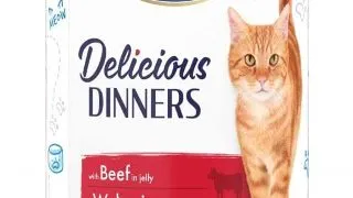 Hrana umeda pentru pisici Butcher s Delicious Dinners, Vita in aspic, 400g