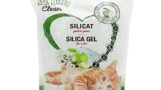 Asternut igienic pentru pisici Mr. Biffy, Silicat, Mar verde, 3.6L