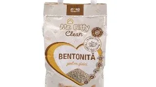 Asternut igienic pentru pisici Mr. Biffy, Bentonita naturala, 5kg