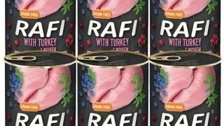 DOLINA NOTECI RAFI Conserve pentru caini adulti, cu curcan 6x800 g