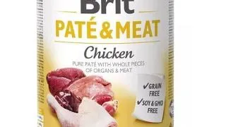 BRIT Pate&Meat chicken 800 g Hrana pentru caini adulti, pateu cu pui
