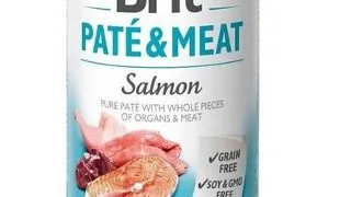 BRIT Pate&Meat salmon 400 g Conserva hrana umeda caini, cu somon