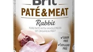BRIT Pate&Meat rabbit 800 g Conserva pentru caine, cu iepure