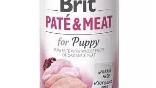 BRIT Pate&Meat puppy 400 g Conserva pentru catei, pateu cu pasare