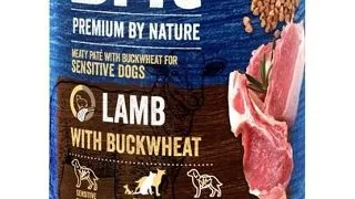 BRIT Premium by Nature Lamb and buckwheat 400 g Hrana umeda caine adult, cu miel si hrisca