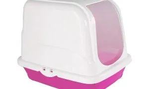 Toaleta pentru pisici Croci Oliver, Cu filtru, roz