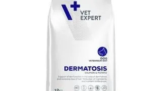 VET EXPERT Veterinary Diet Dog Dermatosis Salmon&Potato 12 kg hrana veterinara uscata pentru caini