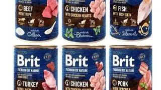 BRIT Premium by Nature Mix arome 6x400 g mancare naturala pentru caini
