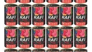 DOLINA NOTECI RAFI Conserve hrana caini, cu vita 24x400 g