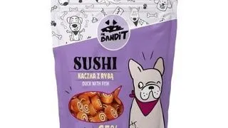 MR. BANDIT Sushi Recompense cu pui si peste, pentru caini 500 g