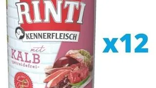 RINTI Kennerfleisch Veal Hrana umeda caini, cu vitel 12 x 800 g