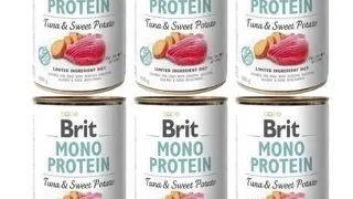 BRIT Mono Protein Tuna & Sweet Potato 6x400 g hrana cu o singura proteina, ton si cartof dulce
