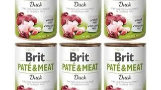 BRIT Pate&Meat duck 6x400 g pate cu rata pentru caini