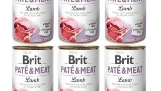 BRIT Pate&Meat lamb 6x400 g pate cu miel pentru caini