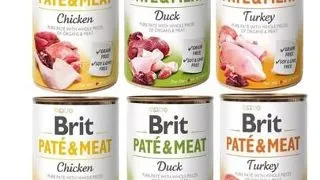 BRIT Pate&Meat Mix arome de pasare 6x400 g pate caini