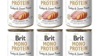 BRIT Mono Protein Turkey & Sweet Potato 6x400 g hrana monoproteica pentru caini, curcan si cartof dulce