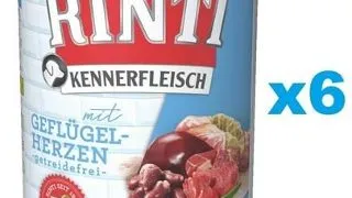 RINTI Kennerfleisch Poultry hearts 6x400 g hrana umeda caini, inimi de pasare