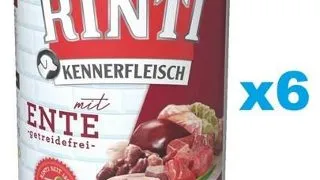 RINTI Kennerfleisch Duck cu rata 6x400 g conserve hrana caini