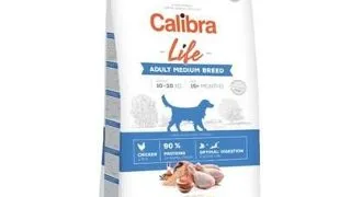 CALIBRA Dog Life Adult Medium Breed Chicken 12 kg + recompense caini SIMPLY FROM NATURE