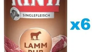 RINTI Singlefleisch Lamb Pure 6x400 g miel, aliment monoproteic caini