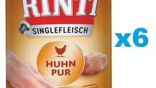 RINTI Singlefleisch Chicken Pure 6x400 g pui, hrana caini