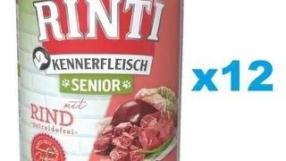 RINTI Kennerfleish Senior Beef 12x400 g cu vita, pentru caine senior