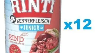 RINTI Kennerfleish Junior Beef 12x800 g cu vita, hrana caini juniori