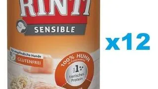 RINTI Sensible conserve cu pui si orez, pentru caini 12x400 g