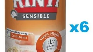 RINTI Sensible pui si orez 6x400 g hrana caini cu sensibilitati